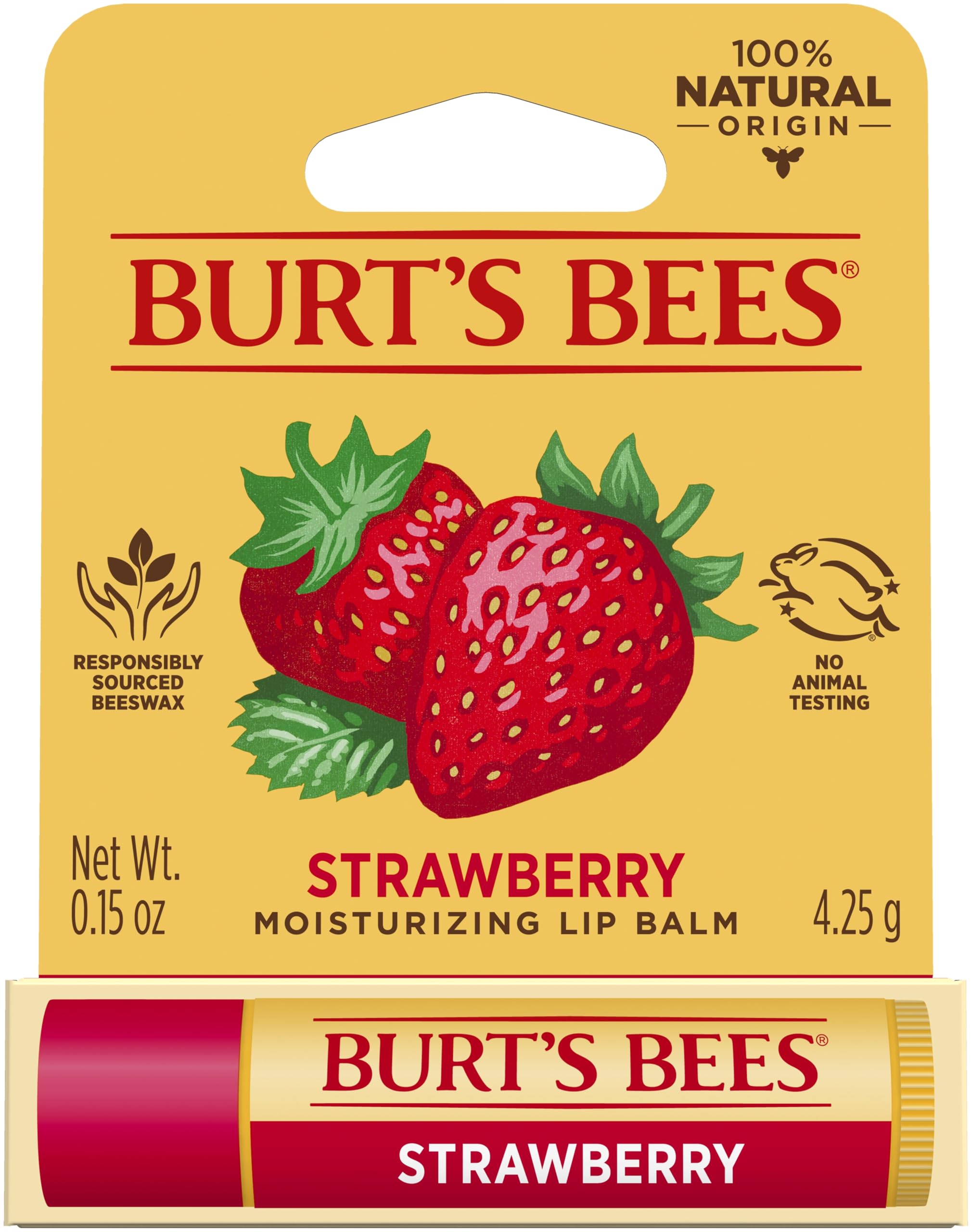 リップバーム　いちご Amazon.co.jp: 【Burt's Bees 公式 】 バーツビーズ リップバーム